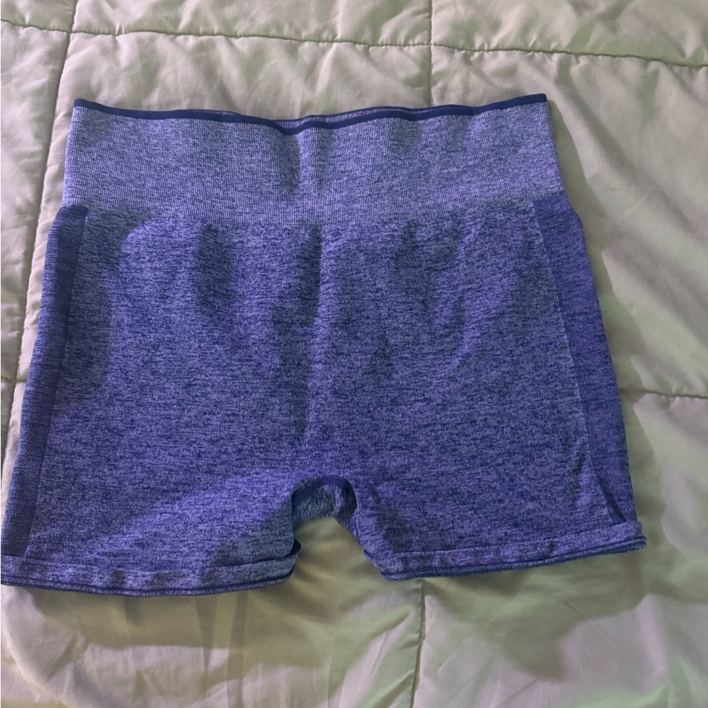 Women's Blue Heathered Shorts